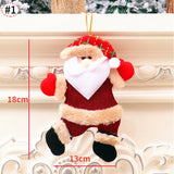 Elk Santa Dolls Christmas Pendants Merry Christmas Pendants Hanging Ornaments Xmas Party New Year Decorations Navidad Noel