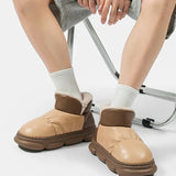 New Waterproof Snow Boots for Women Super Warm Plush Platform Ankle Boots Woman Winter Pu Leather Cotton Padded Shoes Mujer