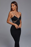 goosudu Sagia Diamond Maxi Bandage Dress