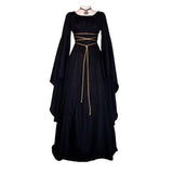 New Medieval Witch Dress for Women Halloween Carnival Party Cosplay Performance Clothing Middle Ages Vampire Bride Costumes