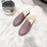 woloong  Half Slippers Women Summer Wear Muller Shoes  New Flat Sandals