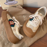 Vintage Preppy Style Platform Women Shoes Canvas Kawaii Tennis Casual Sneaker Y2k Designer New In Shoes Korean Fashion