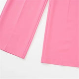 goosudu New Pink Pants Women High Waist Wide Leg Trousers Woman Casual Baggy Pant Suits Spring Streetwear Wide Pants