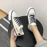 goosudu Spring Summer Fashion New Bear Women Canvas Shoes High-top Canvas Shoes Lace Up Casual Sneakers Female Off White Shoes