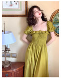 goosudu Summer New Women Elegant Midi  Chic Drawstring Dresses Holiday Prom Beach Robe Vestidos  Clothes