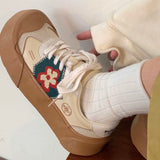 Vintage Preppy Style Platform Women Shoes Canvas Kawaii Tennis Casual Sneaker Y2k Designer New In Shoes Korean Fashion