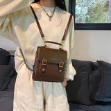 New Fashion Luxury Designer Backpack Summer Casual Versatile Vintage Classic Shoulder Bags For Women High Quality Leather Purses
