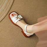 New Summer Sandals Women Shoes Casual Women Sandals Flat with Handmade Chunky Heel Sandals Shoes for Women