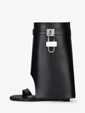 Autumn/Winter New Fashion Large Lock Waist Skirt Boots High Heel Leather Thick Bottom Side Zipper Women's Short Boots