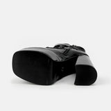 goosudu  Platform Ankle Boots For Women Lace Up Brand New Chunky Heel Fashion Sexy High Quality Shoes Buckle Autumn Popular New