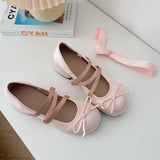 Women Bow Marie Jane Lolita Shoes Chunky Sandals Summer New Designer Retro High Heels Shoes Sweet Sexy Dress Pumps Zapatos