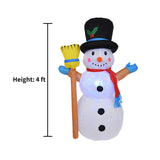 Giant Inflatable Snowman Christmas Decor Night Light Outdoor Toy with LED Light Quick Air Inflated New Year Party Yard Xmas Gift