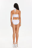 goosudu Sila Silver Crossed Halter Swimsuit