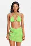 goosudu Teray Halter Bikini Three Pieces Set