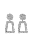 goosudu Textured Door Knocker Earrings