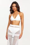 goosudu Triasa Halter Knitted Skirt Bikini Set