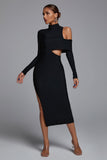 goosudu Zalca Cutout Maxi Bandage Dress