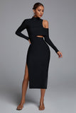 goosudu Zalca Cutout Maxi Bandage Dress