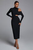 goosudu Zalca Cutout Maxi Bandage Dress