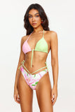 goosudu Zarinny Flower Print Bikini Three Piece Set