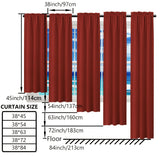 1 Panel Solid Color Heat Insulation Curtain, Rod Pocket Window Treatment For Bedroom Office Kitchen Living Room Study Home Decoration