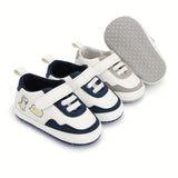 Baby Boy's Casual Sneakers - Non-Slip, Easy Wear with Hook & Loop, Comfy & Trendy for Everyday