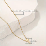 Minimalist Style Tiny Cross Pendant Necklace, Silver Color Neck Jewelry Gift For Women