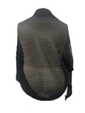 Plus Size Flattering Ruched Solid Open Front Kimono - Perfect Casual Cover-Up for Everyday Wear - Ideal for Spring & Summer, Womens Plus Size Clothing for Confident Style