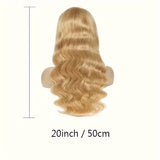 Honey Blonde Lace Front Wig Human Hair 27# Colored Human Hair Lace Front Wigs 13x6 Body Wave Glueless Lace Front Wigs Human Hair 180% Density 22 26 28 30 32Inch