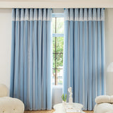 1pc Double-Layer Thermal Insulated Blackout Curtains for Bedroom, Living Room, and Nursery - Modern Grommet Drapes for Effortless Privacy and Energy Efficiency