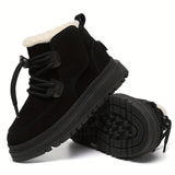 Comfortable Snow Boots For Boys, Soft Warm Plus Fleece Boots For Outdoor Walking Hiking, Autumn And Winter