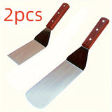 A Set of Kitchen Shovels, Frying Shovels, Teppanyaki Shovels, Cooking Shovels, Selected Materials, Smooth Edges, Thickened Materials, Strong And Durable, Easy to Clean, Strong And Tough, Mirror Polished, a Good Helper in The Home Kitchen