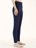 1pc Women's High-Waisted Thermal Fleece-Lined Leggings - Ultra Stretch Slim Fit Knitted Tights - Embroidered Fashion Bottoms