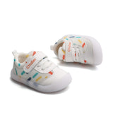 Baby Boys Colourful Polka Dot Trainers With Rubber Soles And Non-slip Anti-bumping Toes Infant Toddler Shoes, Spring And Fall