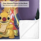 Disney Lilo & Stitch 626 Movies Blanket 51*41in Microfiber Lilo & Stitch 626 Movies Cartoon Movie Emotions Characters Theme Blanket -Ideal Movie Theme Gift Decoration For Home Living Room Bed Couch Disney Pixar License