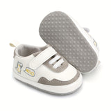 Baby Boy's Casual Sneakers - Non-Slip, Easy Wear with Hook & Loop, Comfy & Trendy for Everyday