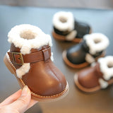 Adorable Fleece Lined Baby Girl Boots - Comfortable Soft Indoor Walking Boots for Autumn and Winter - Trendy Warm Boots for Little Princesses