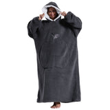 Extra Long Wearable Blanket Hoodie For Women Men Adults Oversized Hooded Blanket Sweatshirt, Super Soft Warm Comfortable Giant Wearable Blanket Hoodie With Big Pocket