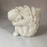 Exquisite Angelic Cupid Sculpture Vase - Elegant Cylinder Shaped Flower Pot and Pen Holder with Classic Home Decor Charm - Ideal for Living Room, Office, and Bedroom Decoration