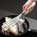 1pc, Premium Multifunctional Stainless Steel Serving Tongs - Versatile Serving, Convenient Buffet Handling, Easy Fish Frying, Gentle Bread Handling, Perfect Steak Serving, Fresh Salad Tossing, Delicious Dessert Presentation, Hassle-Free Food Preparation,