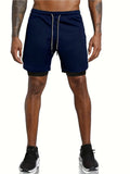 Men's Quick-Dry Athletic Shorts - Breathable, Moisture-Wicking Polyester for Running, Training & Outdoor Activities - Summer Casual Wear