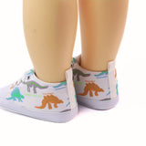 RABEISIR Cartoon Luminous Dinosaur Baby Boys Canvas Shoes - Ultra-Lightweight, Non-Slip, Perfect for All Seasons Play & Vacation Wear - Stylish, Comfortable, and Fun