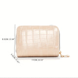 Women's PU Leather Wallet, Elegant Zipper, Small Compact Purse For Cards And Cash, Easy To Carry, Perfect For Daily Commute