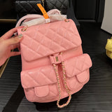 Designer Backpack C Bag Designer Bag Backpack Luxury Bag Women Bag Back Bag Classic Diamond Stripe Bag Hobo Bag Chain Fashion Shopping Wallet Real Leather