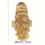 Honey Blonde Lace Front Wig Human Hair 27# Colored Human Hair Lace Front Wigs 13x6 Body Wave Glueless Lace Front Wigs Human Hair 180% Density 22 26 28 30 32Inch