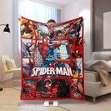 1pc Cozy Marvel Spider-Man Flannel Throw Blanket - Soft, Warm, and Charming for Couch, Bed, Office - All-Season Versatile Gift with Charming Style and Perfect Size of 60x80 Inch by Ume