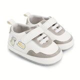 Baby Boy's Casual Sneakers - Non-Slip, Easy Wear with Hook & Loop, Comfy & Trendy for Everyday