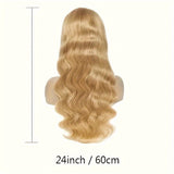 Honey Blonde Lace Front Wig Human Hair 27# Colored Human Hair Lace Front Wigs 13x6 Body Wave Glueless Lace Front Wigs Human Hair 180% Density 22 26 28 30 32Inch