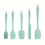 5/6pcs, Silicone Spatula Set, Food Grade Cake Cream Scrapers And Oil Brush, Baking Tools, Kitchen Gadgets, Kitchen Accessories