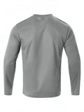 Stretchy Thermal Long Sleeve Top - Men's Trendy Base Layer Shirt for Outdoor Indoor Activities - Warm, Breathable, Moisture-Wicking, Quick-Drying, Soft, and Comfortable Underwear Tops for Casual Wear